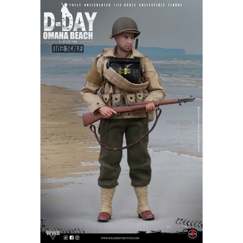 Soldier Story SSM-005 D-DAY WWII US 2nd Ranger Battalion Sergeant 1/12 Figure