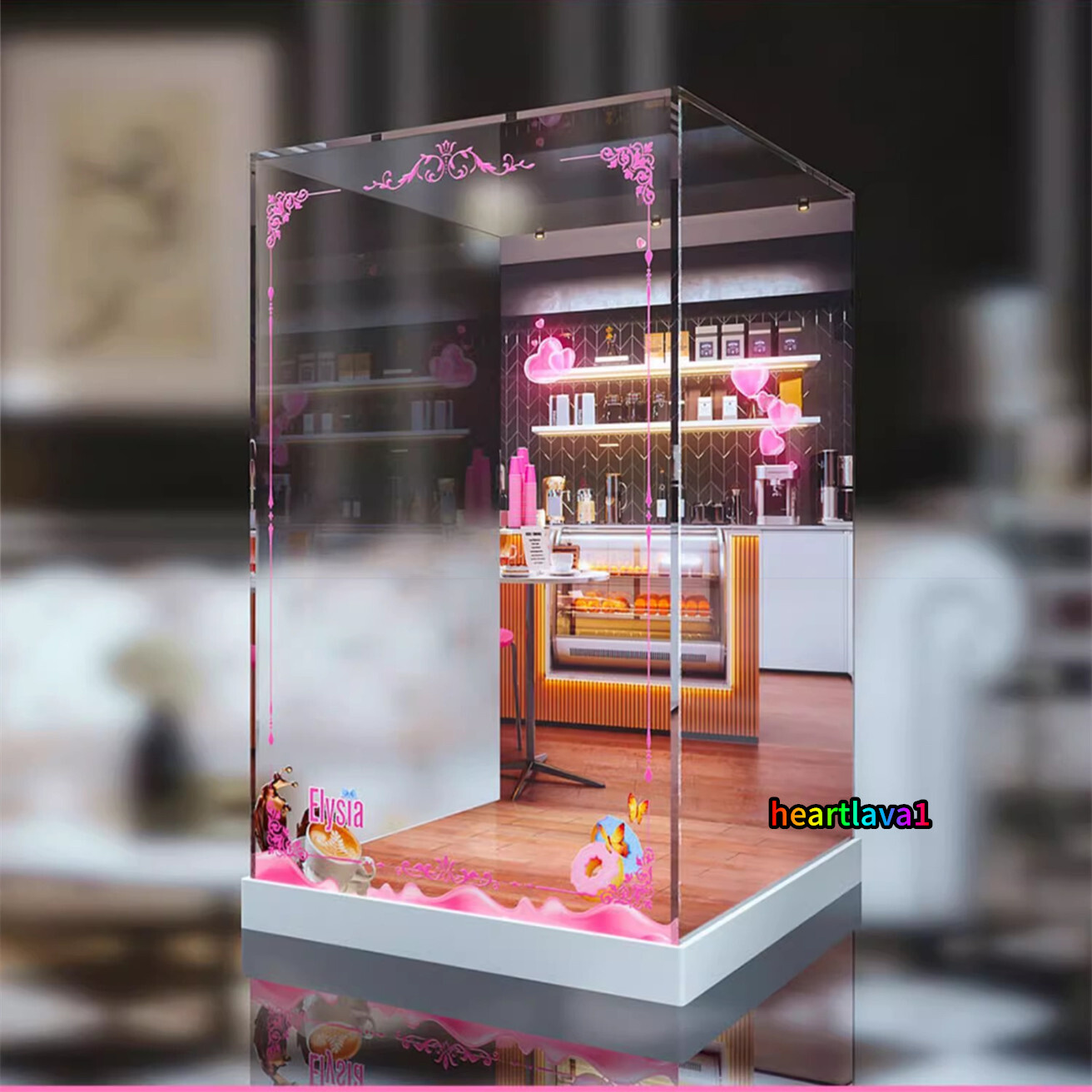 Dustproof Acrylic Display Box Case for Honkai Impact 3rd Elysia Miss Pink Figure