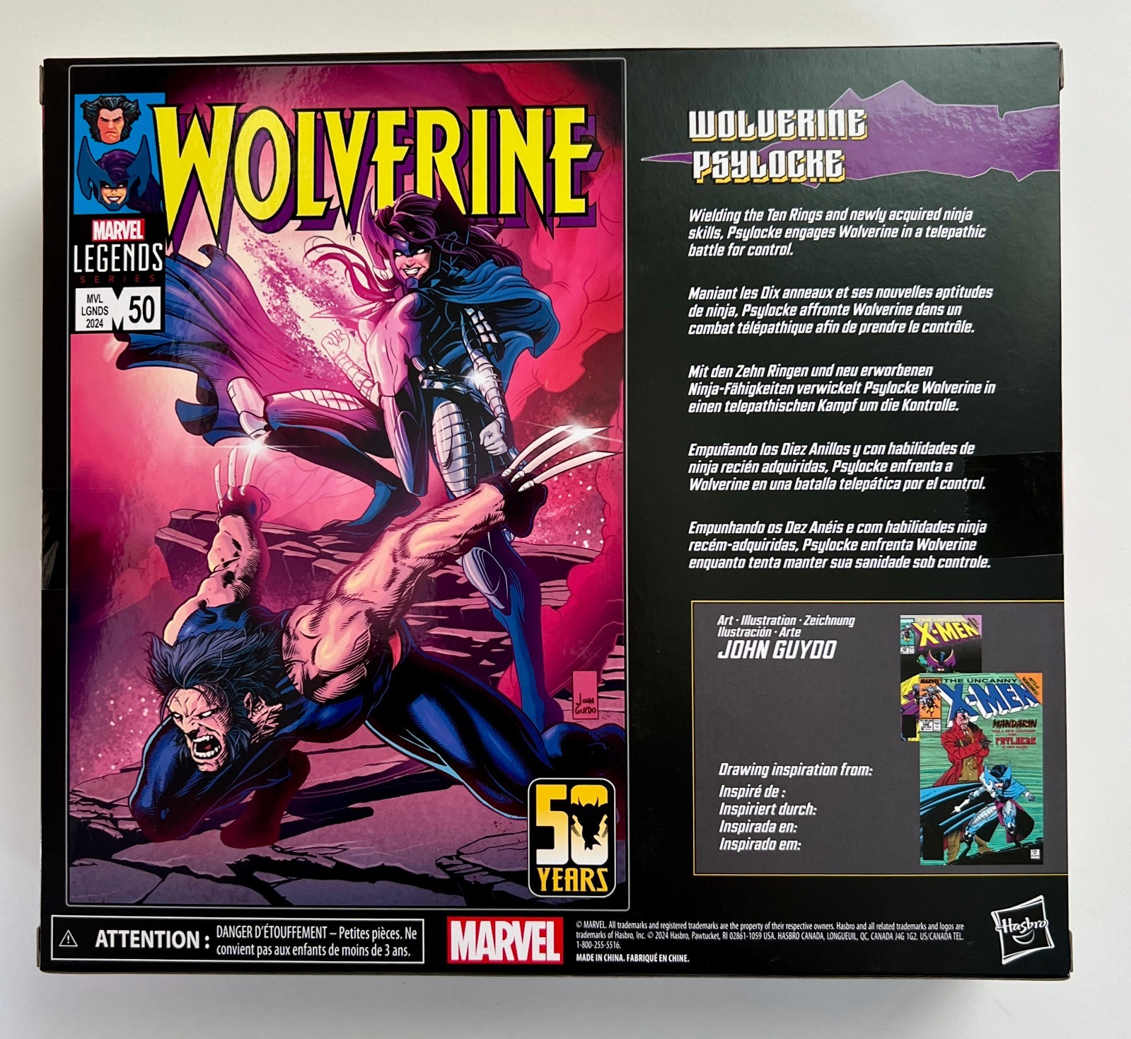 Hasbro Wolverine & Psylocke Marvel Legends Series Action Figure 2-Pack