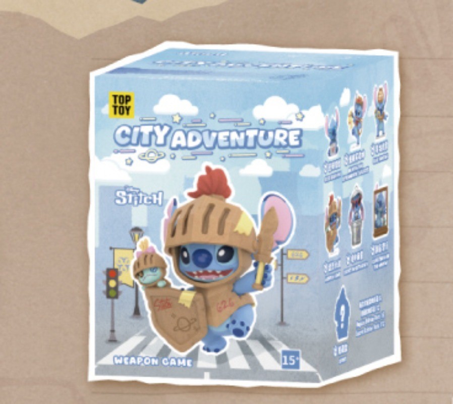 TOPTOY Disney Stitch City Adventure Series Blind Box Figure Brand New Toy NEW