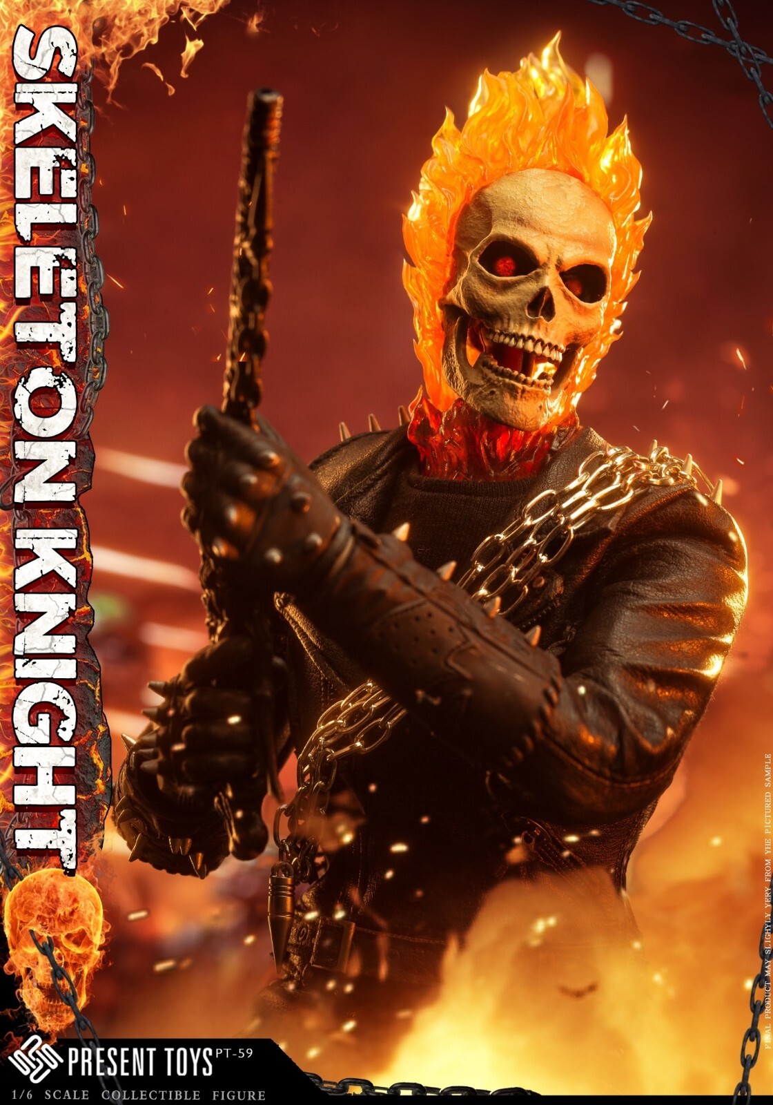 PRESENT TOYS PT-sp59 Hell Skeleton knights Ranger(light-up) 1/6 FIGURE IN STOCK