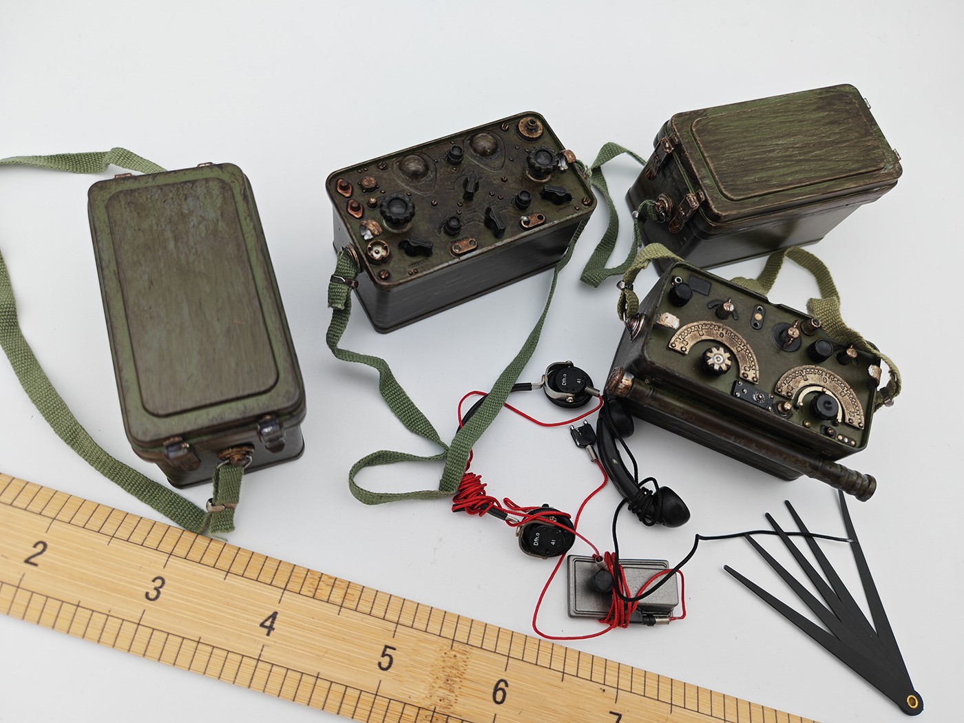 Marsdivine C-031 C-032 1/6 Scale WWII Soviet Officer Radio Antenna Set Model