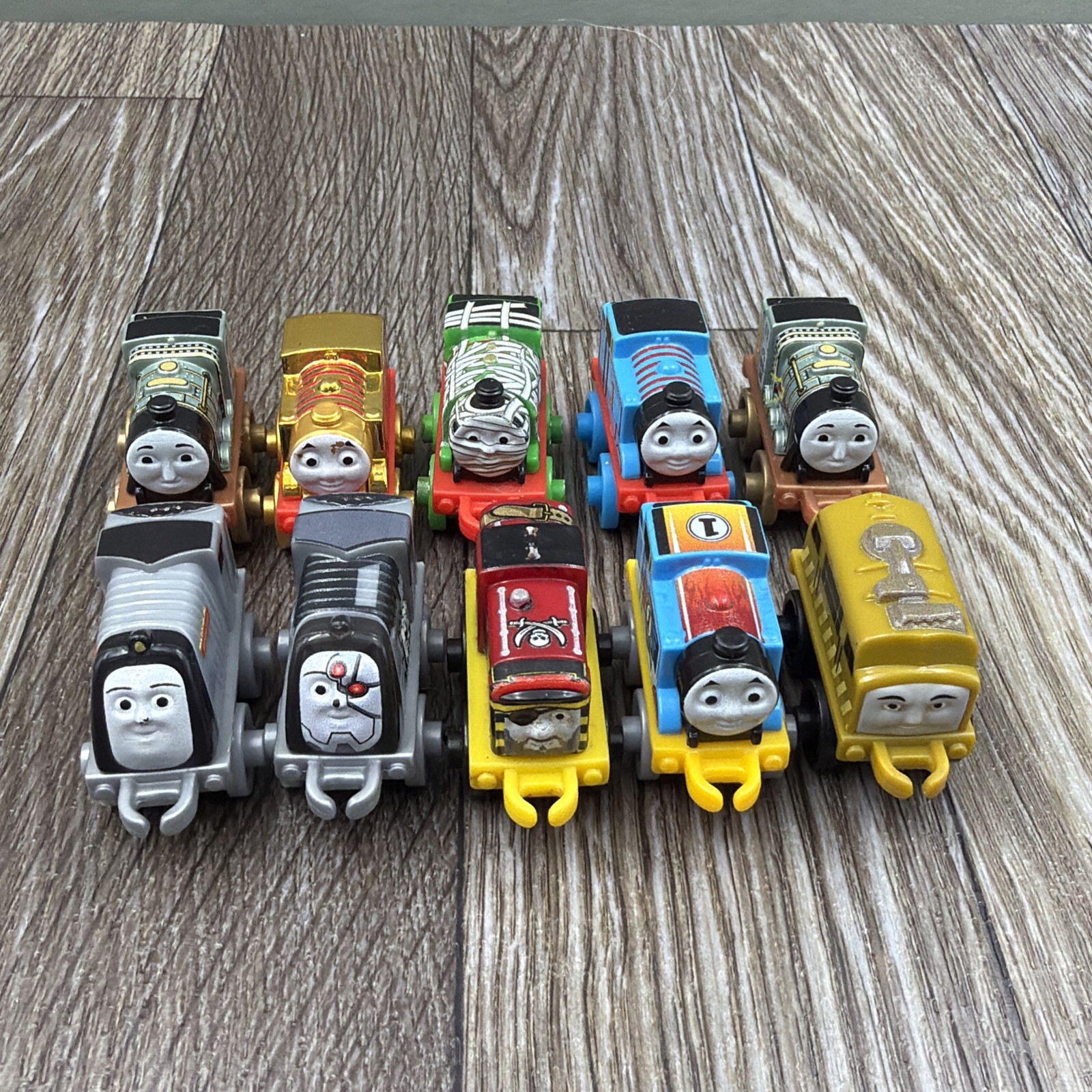Lot of 10 Thomas The Tank Engine & Friends Mini Trains Toys Figures Vehicles