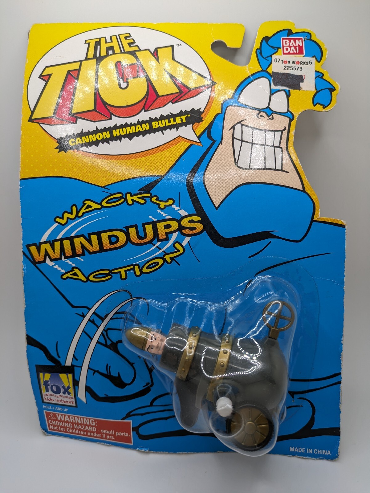 The Tick Cannon Human Bullet Wacky Windups Action Toy Bandai 1995