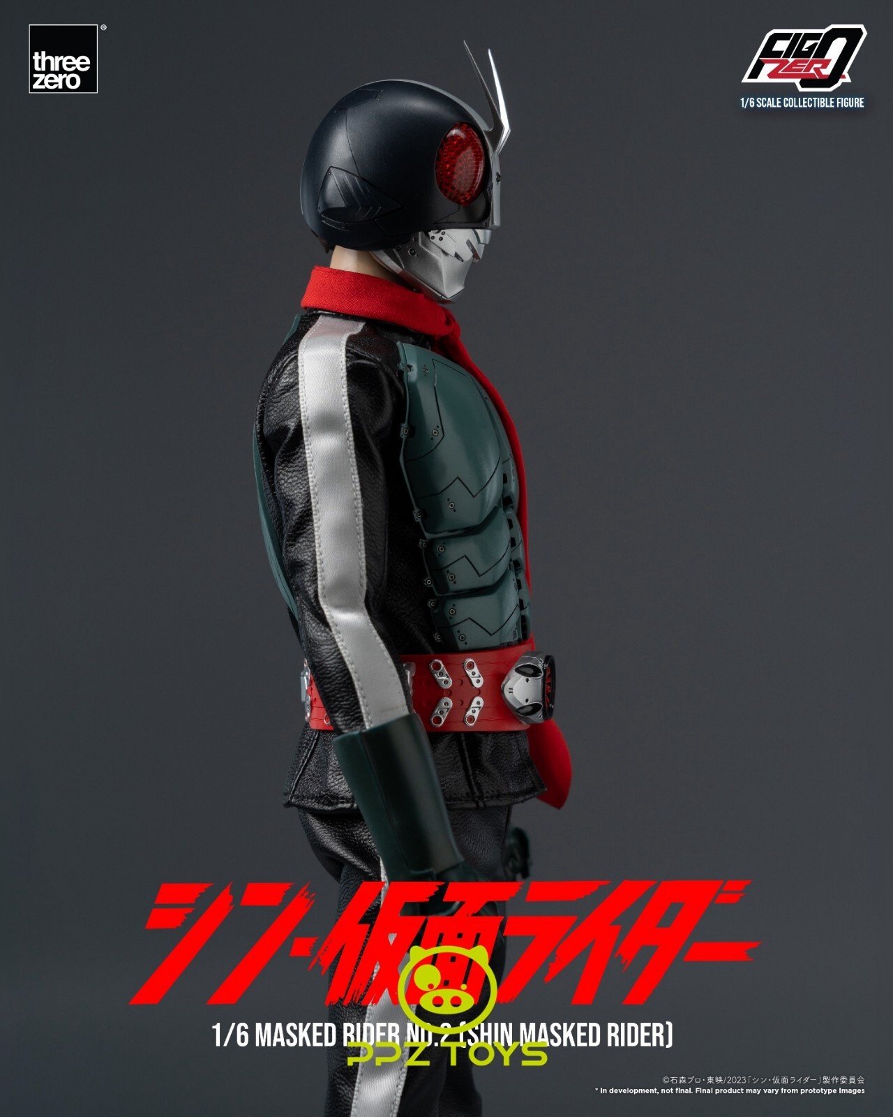 threezero 1/6 Figzero Shin Kamen Masked Rider No.2 Action Figure 3Z04880W0