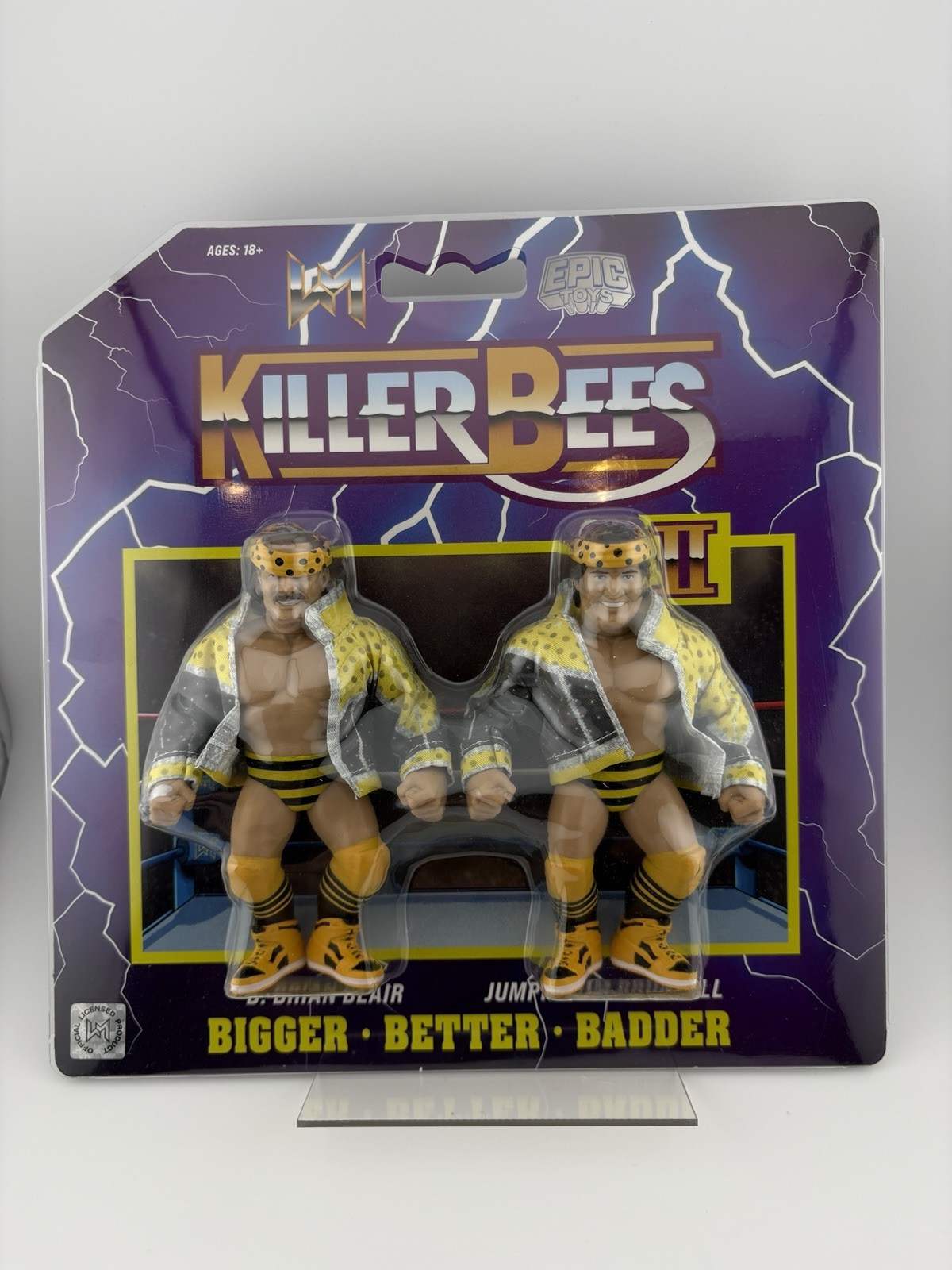 Epic Toys Wrestling Megastars Killer Bees Brian Blair & Jim Brunzell WWE WWF WCW