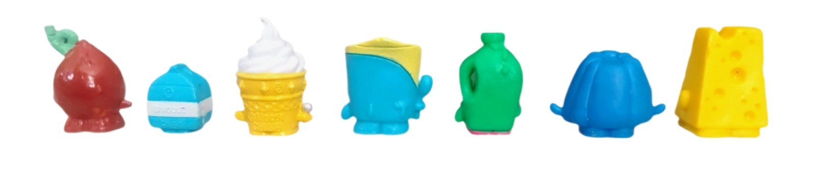 Shopkins Season 2 Lot of 7 Food Grocery Figures Cake Juice Teapot Moose
