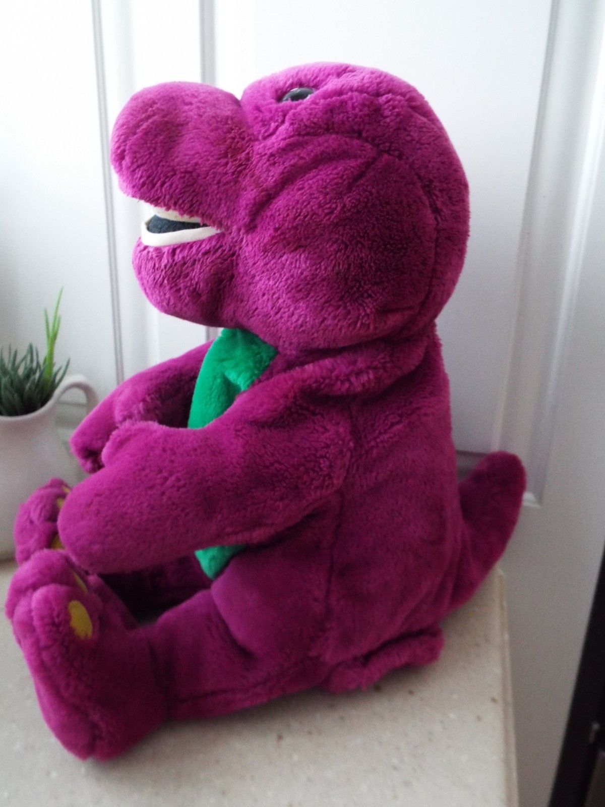 Vintage Lyons Activemate Mixed Playskool Barney Lot Of 4 & Interactive Plush
