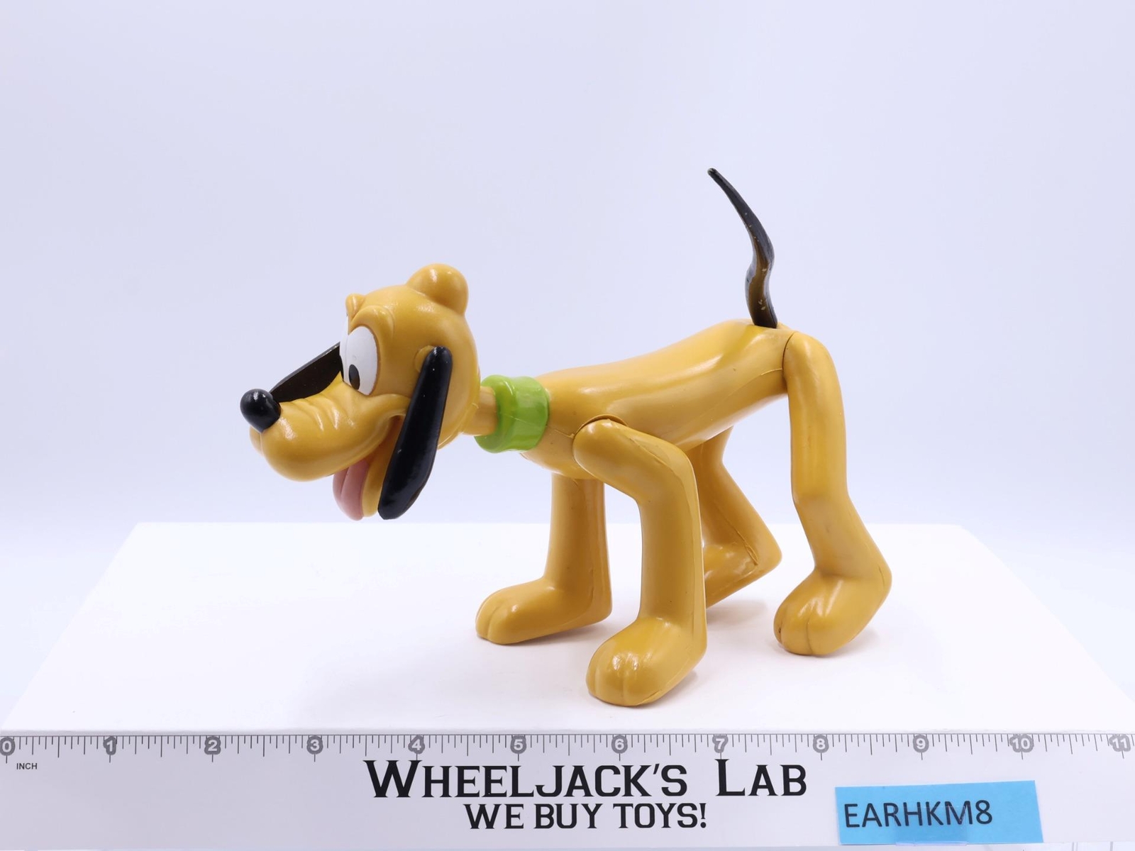 Pluto Walt Disney Store Jointed Hard Plastic 7&Prime;