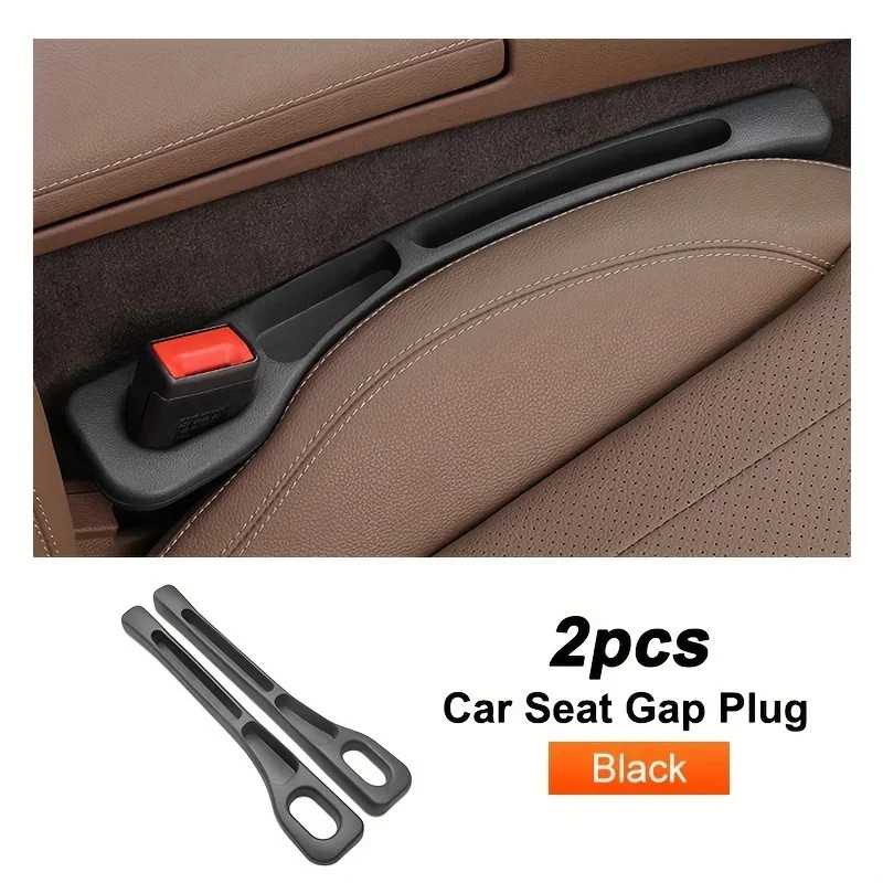 2pcs Pair Universal Car Seat Gap Plug Strip Side Seam Car Gap Filler Leak Proof