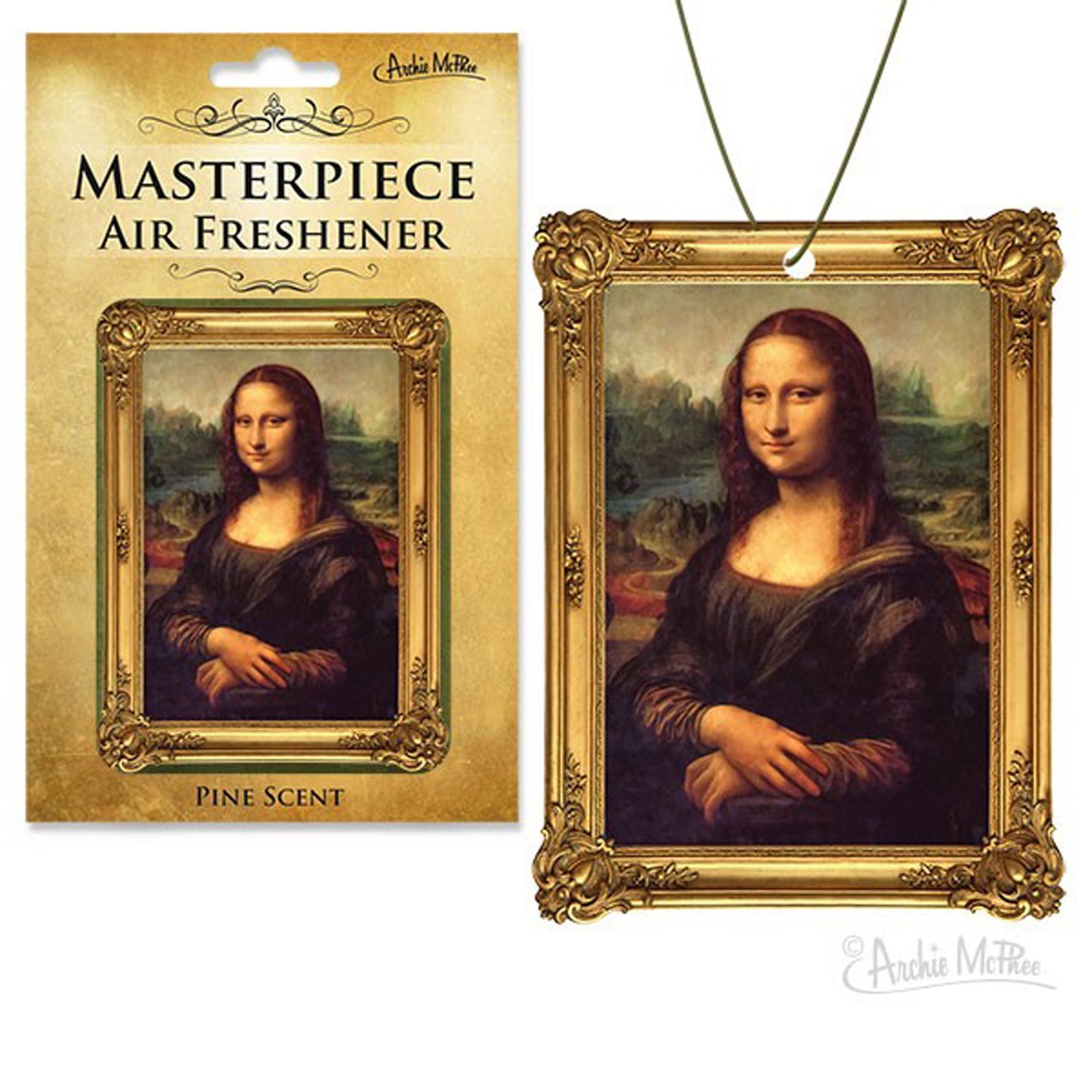 Masterpiece – Mona Lisa Air Freshener – Novelty Fun Gag Gift