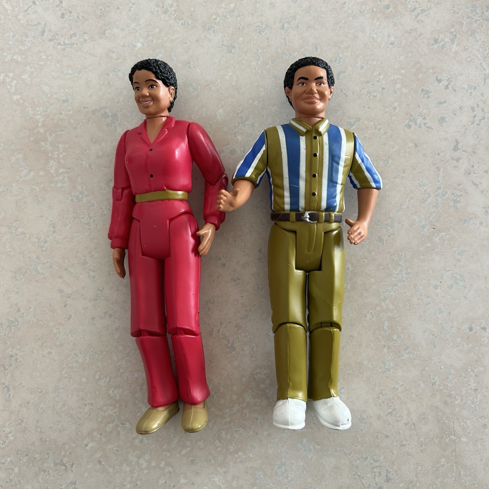 Lot of 2- 2000 Childcraft Family Action Figure Lot for Dollhouse Men and Women