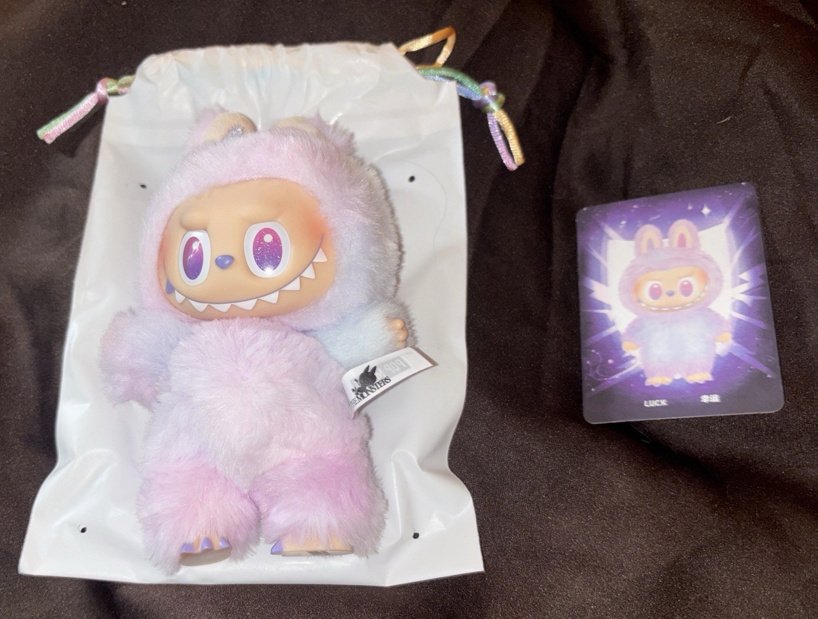 Authentic Pop Mart Labubu Big Into Energy Official Luck Purple