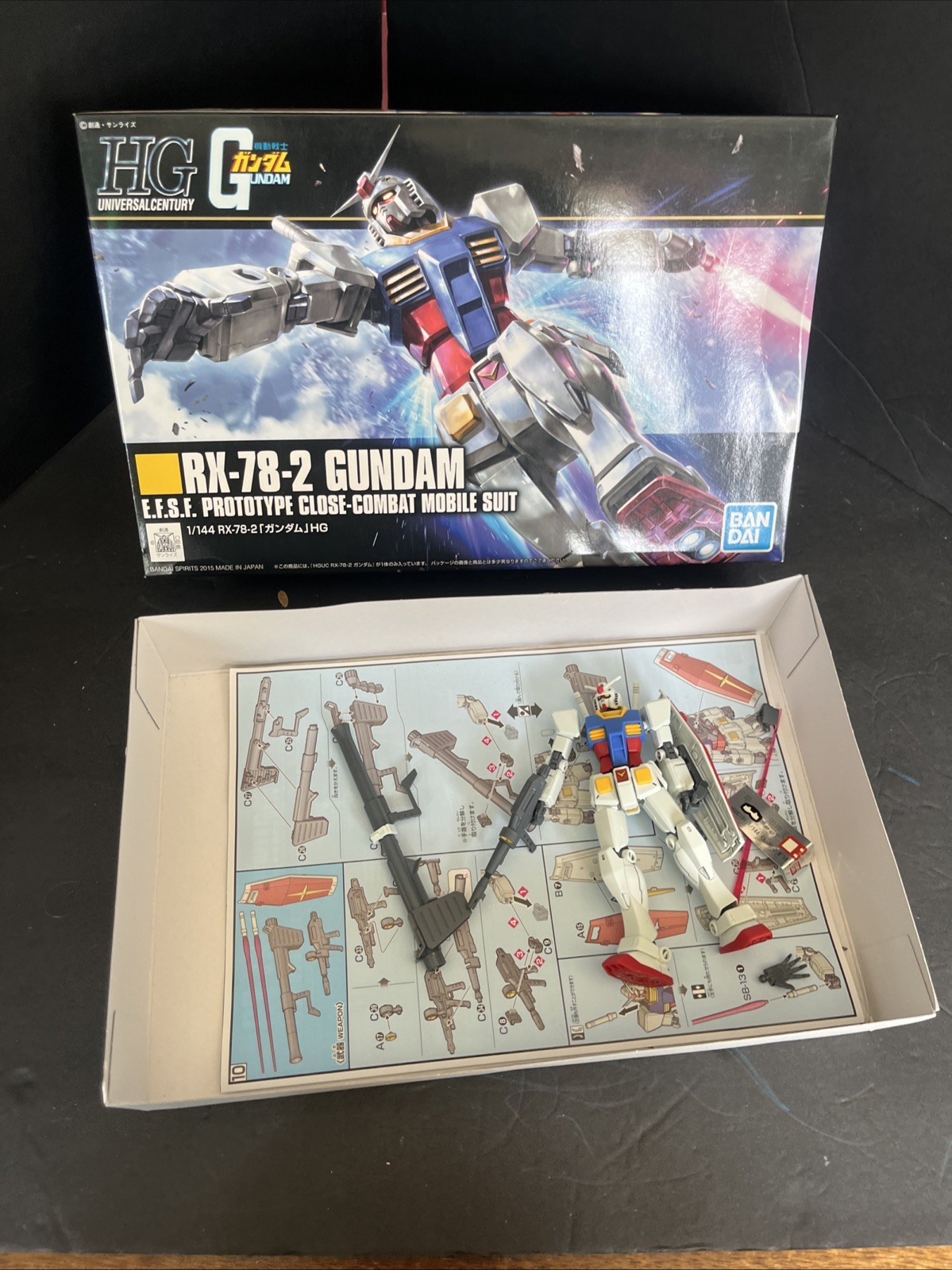Bandai Spirits RX-78-2 Gundam 1/144 Scale Entry Grade Figure Model Kit USA