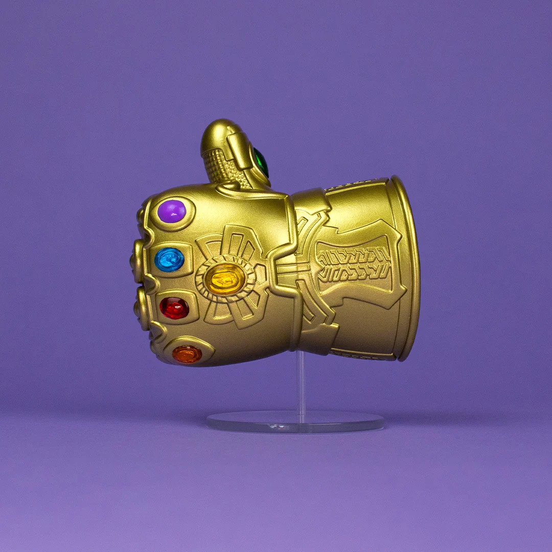 100% Soft Yes/No Infinity Gauntlet Vinyl Toy SDCC 2024