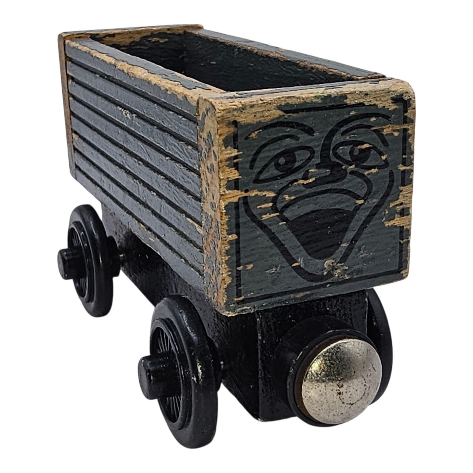 Thomas Wooden Railway Troublesome Truck 1999 Gray Face Train Truck Engine