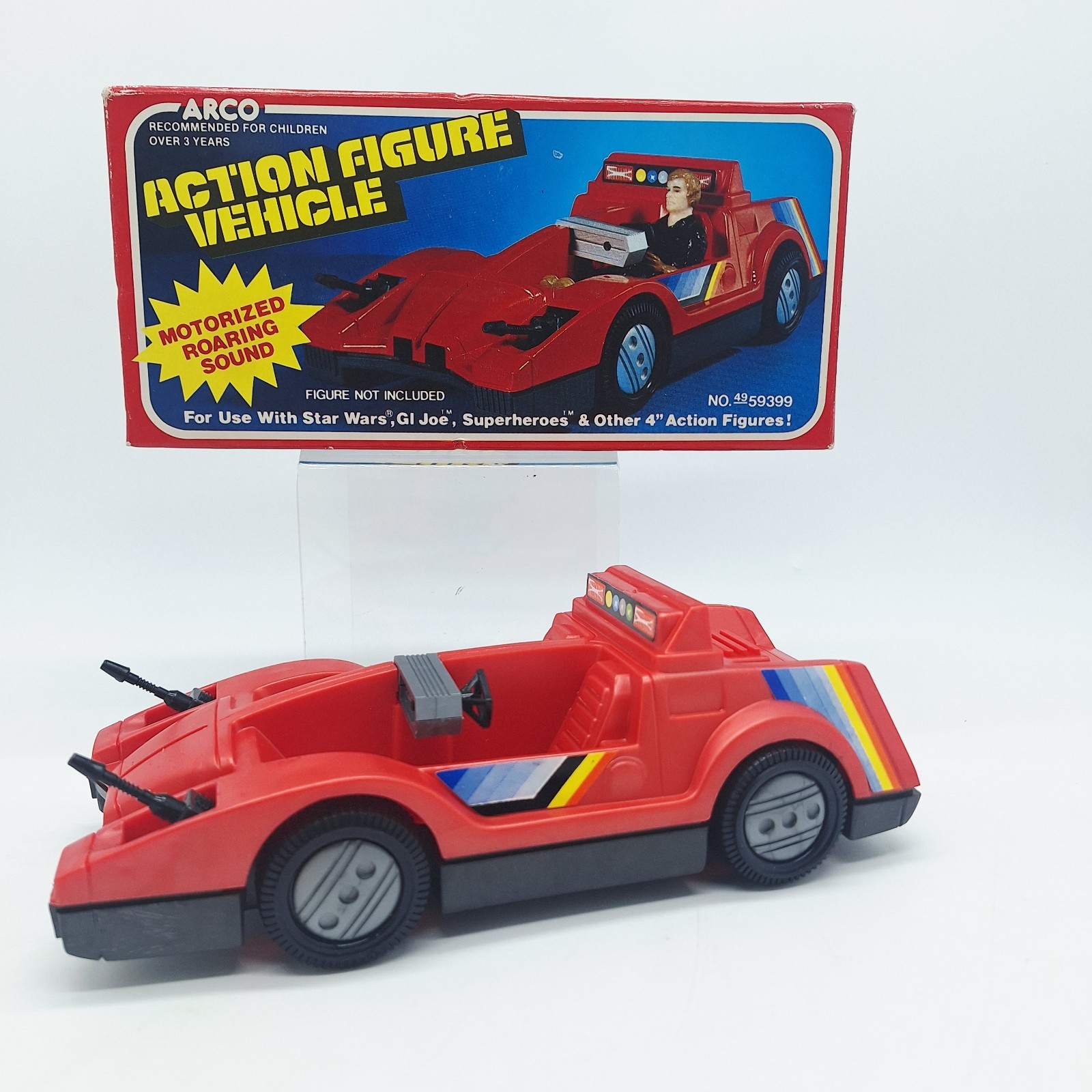 Vintage 1984 Arco Action Figure Vehicle In Box For Use With Star Wars & GI Joe