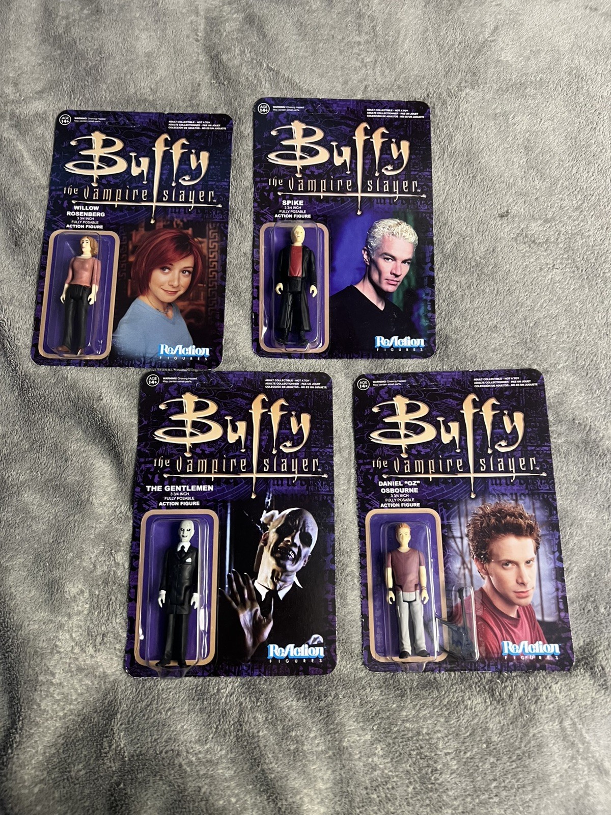Lot of 4 Reaction Figures Buffy The Vampire Slayer New Sealed. As shown