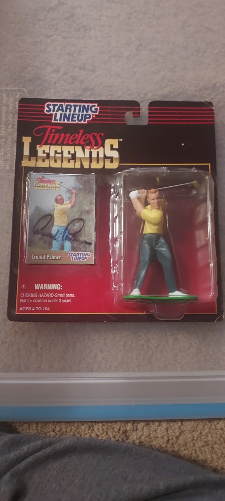 1995 Kenner Timeless Legends Arnold Palmer Signed Starting Lineup JSA Authentic