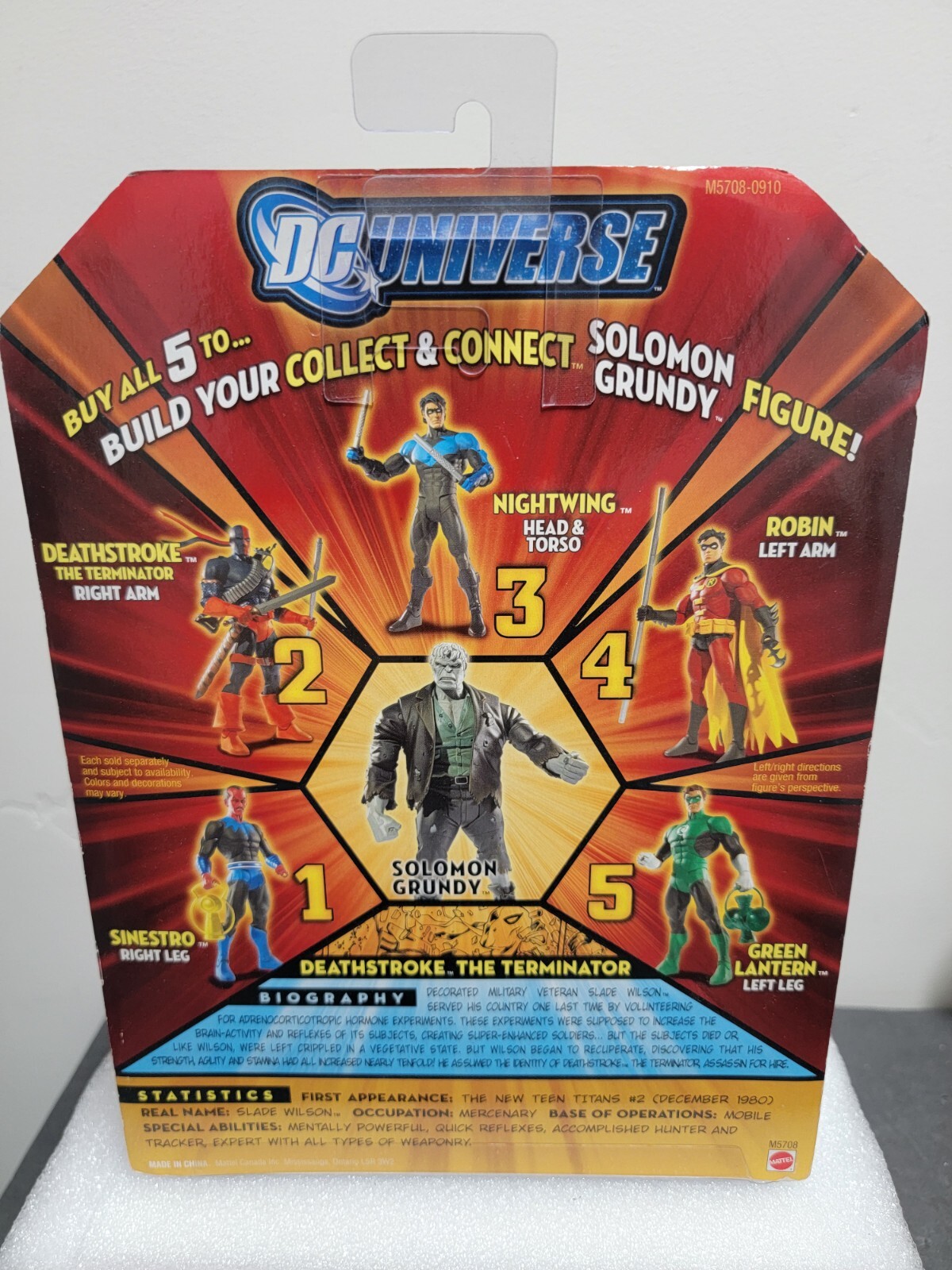 DC UNIVERSE CLASSICS WAVE 3 DEATHSTROKE 6” ACTION FIGURE GRUNDY BAF WAVE NEW