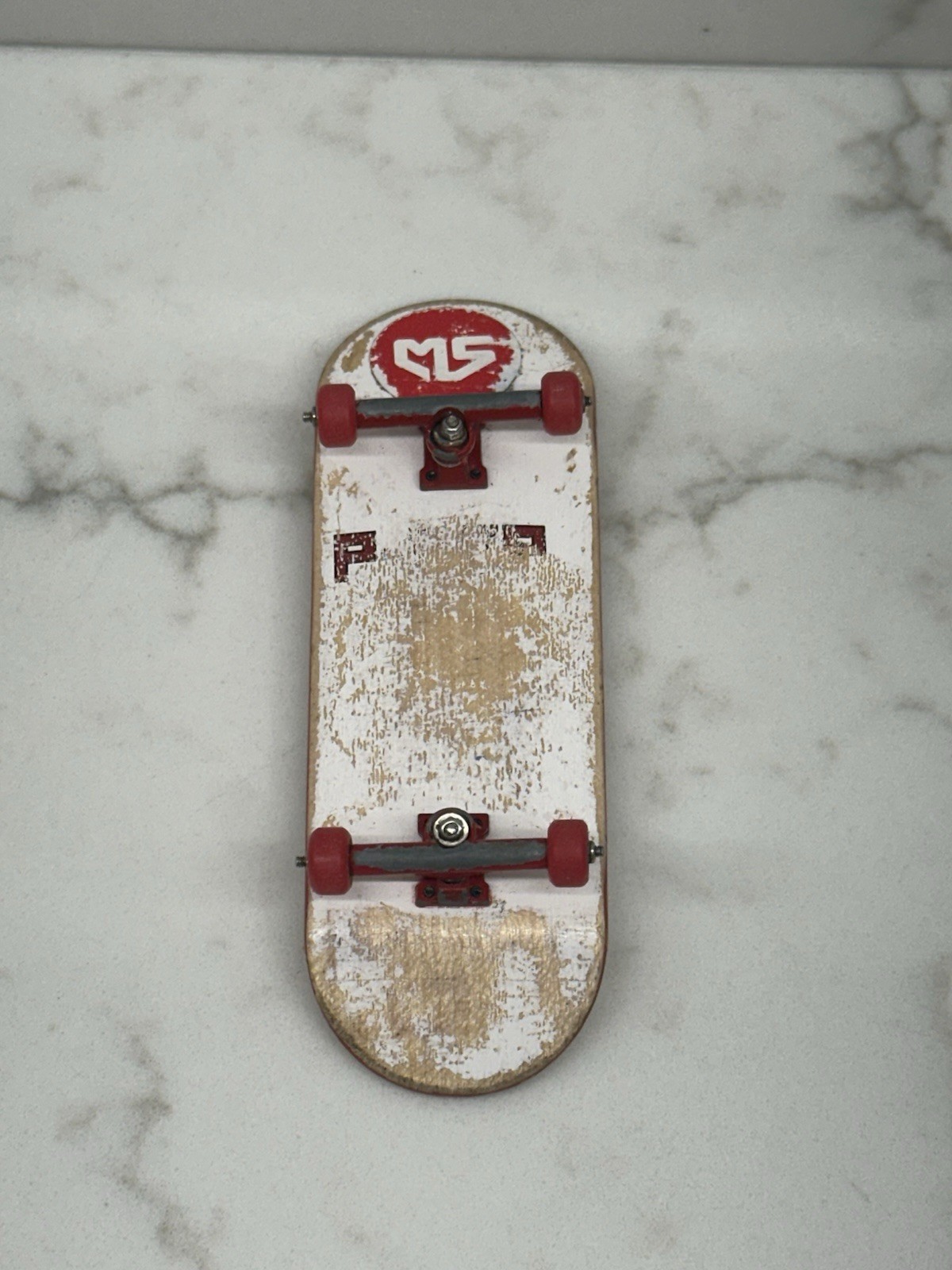 P-Rep Pro Fingerboard: 34mmX100mm, Red Trucks & Wheels