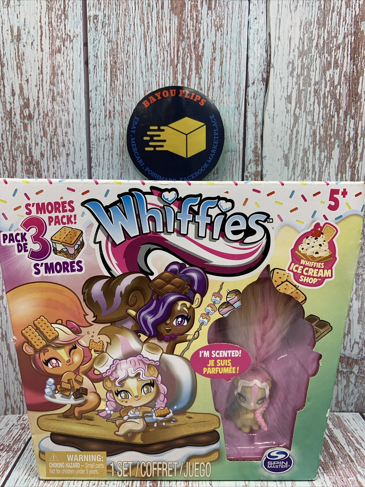 Whiffies Ice Cream Shop S&rsquo;mores Scented 3 Pack – Gabby, Marni, Carly – New