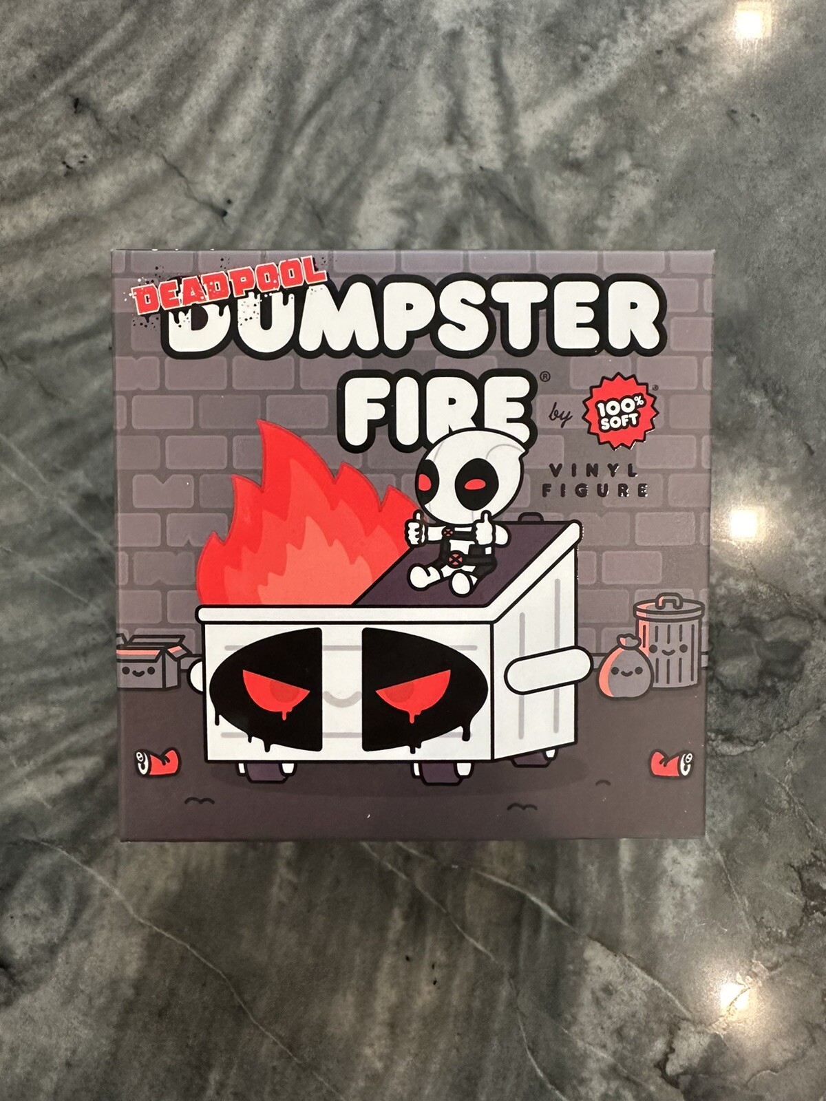 100% Soft Dumpster Fire Deadpool X-Force Edition Comic-Con Exclusive SDCC 2024