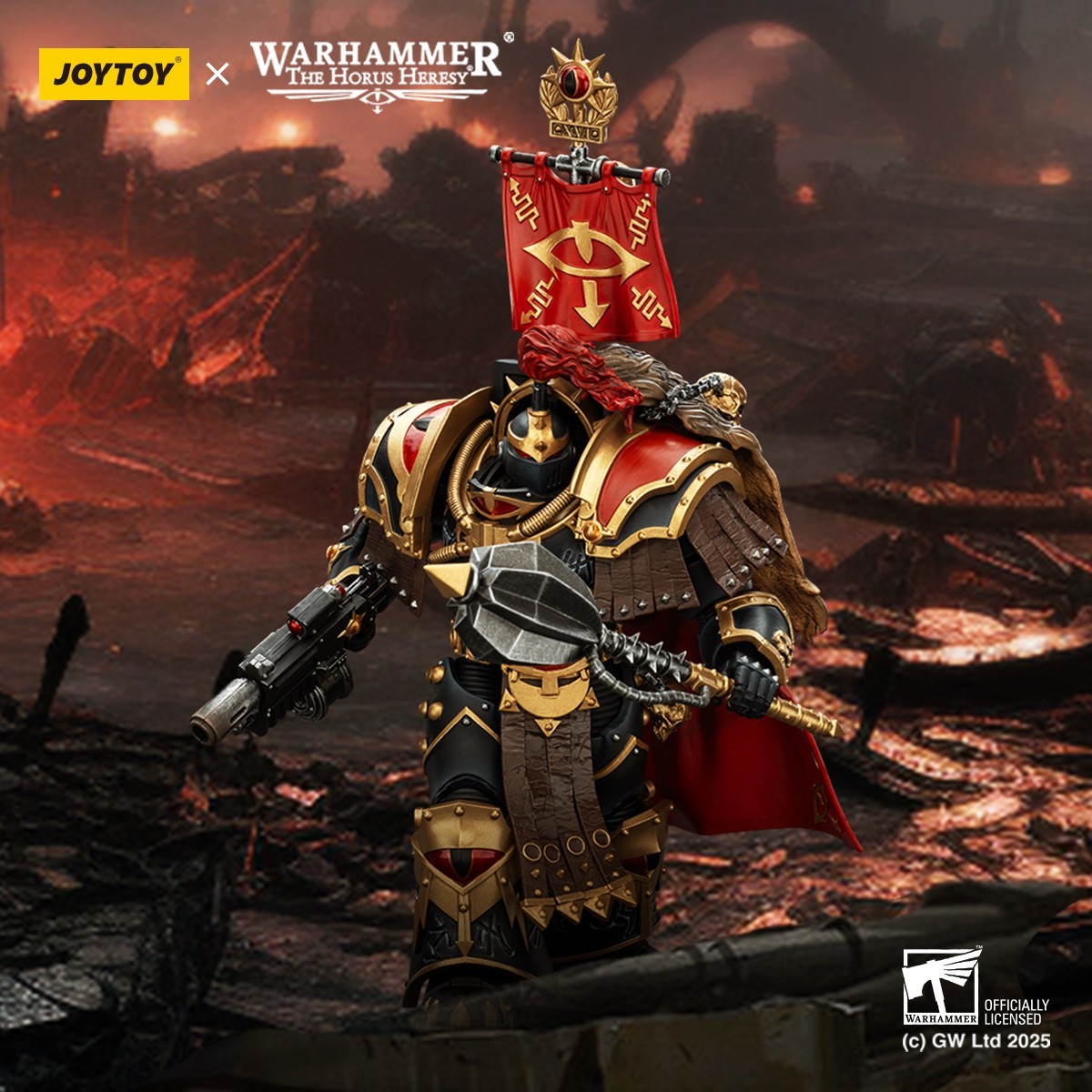 JOYTOY Warhammer 40K Sons of Horus Cataphractii Praetor & Champion & Apothecary