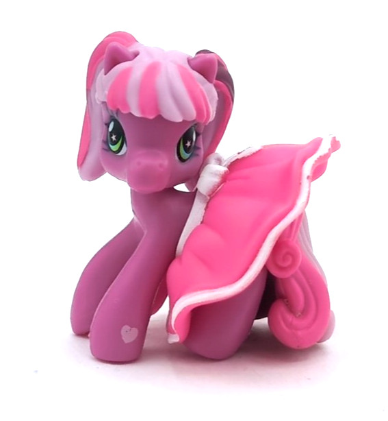 2&Prime; Cheerilee Purple Pink Pigtail Wig Pink Skirt 2008 Ponyville La Ti Da Spa MLP