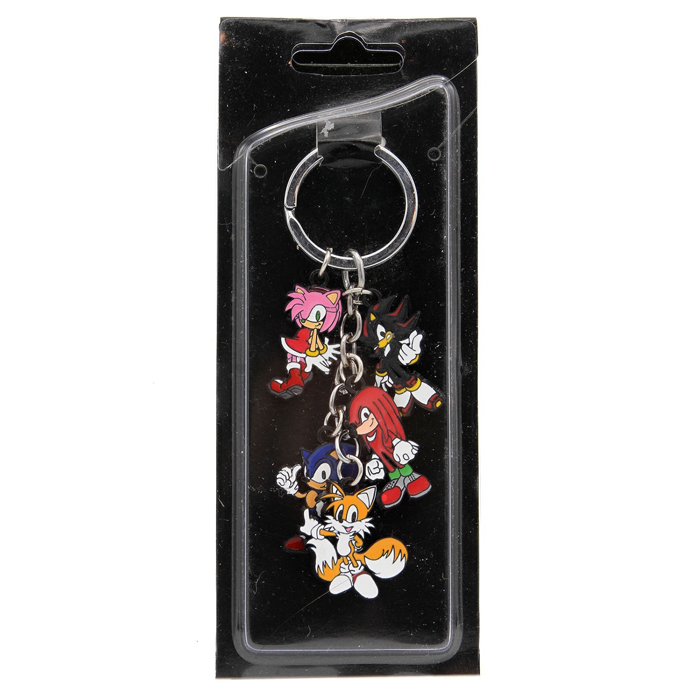 SONIC TAILS KNUCKLES SHADOW AMY Sonic The Hedgehog 1 in. 5 Pcs. Key Chain Set