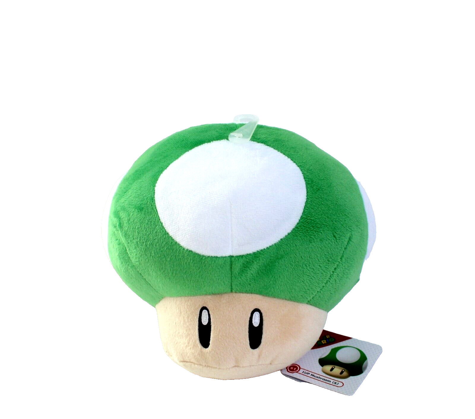Super Mario 1UP Mushroom AC61 Small Plush Stuffed Toy 7&Prime; Little Buddy San-Ei NEW