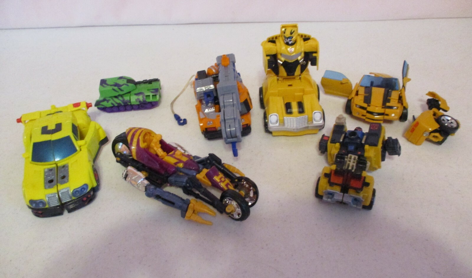 Transformers-8 Pieces-Parts-Vehicles-None are Complete-Hasbro