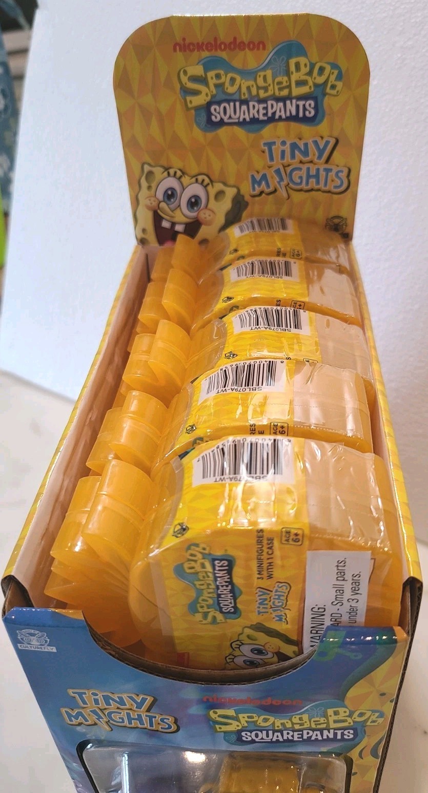 Retail Store Display SpongeBob Square Pants Sealed Tiny Mights Blind Box Figures