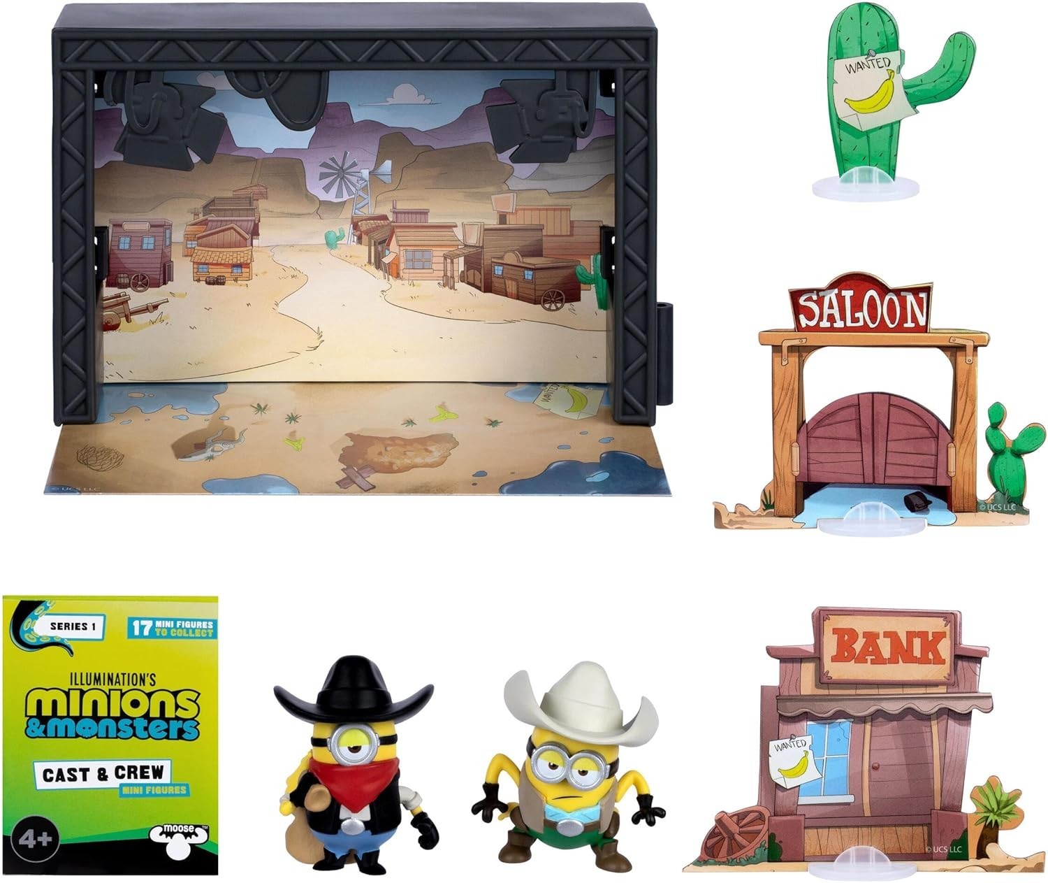 MINIONS & MONSTERS Movie OLD WESTERN SOUND STAGE Figures Illumination&rsquo;s **READ**
