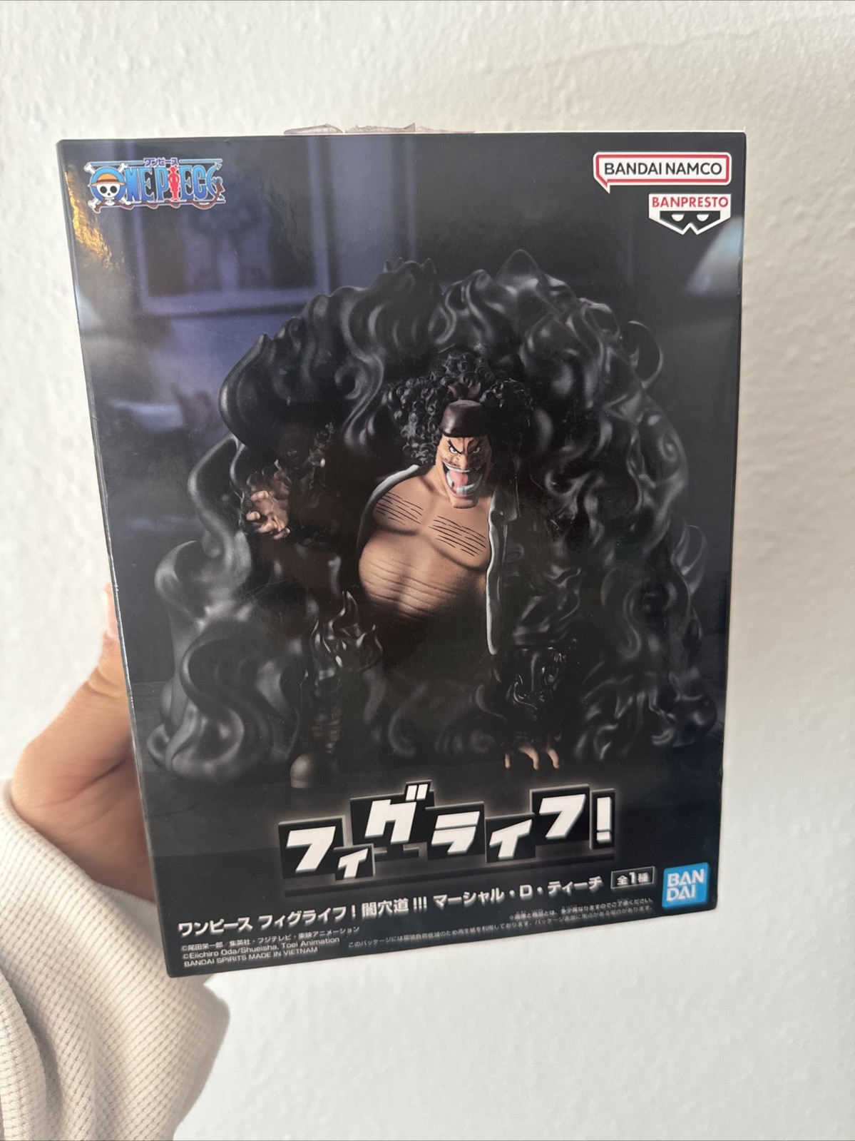 Banpresto One Piece FigLife! Black Hole!!! Marshall D. Teach Figure -SEALED NEW