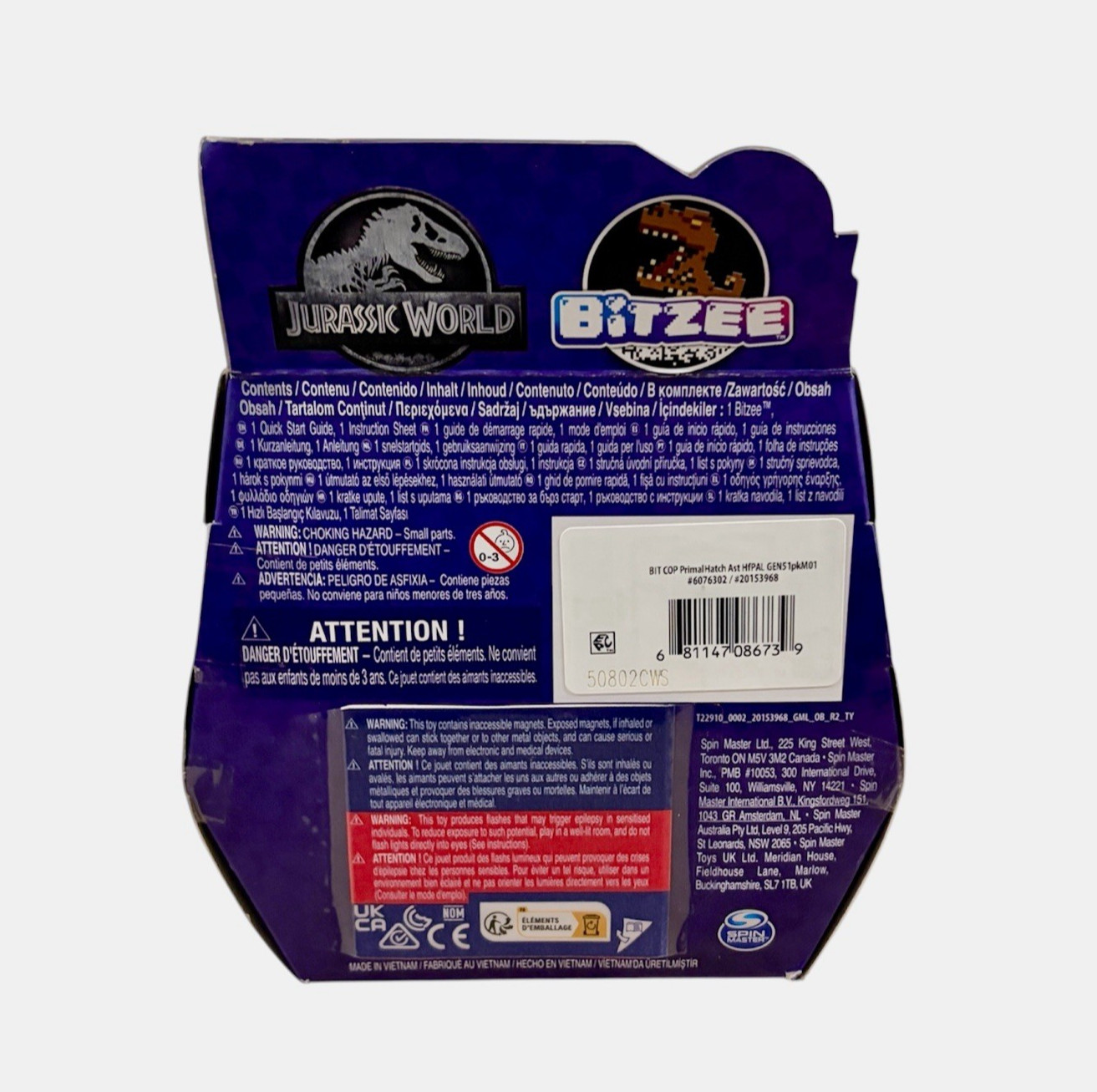 BITZEE Jurassic World Interactive Dinosaur Toy with 25 Dinosaurs Inside Reacts