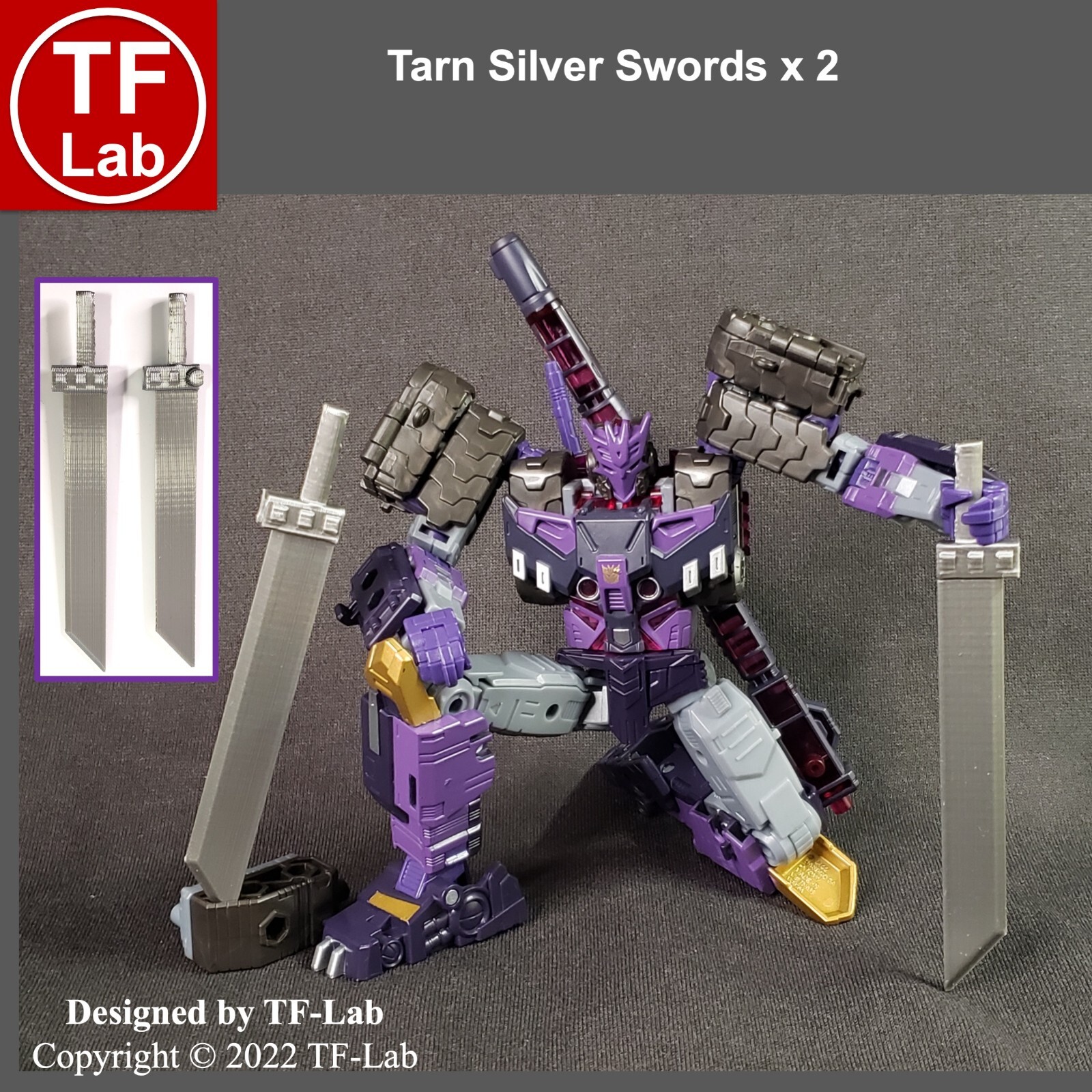 2 in 1 Swords Upgrade Kit for Transformers Studio Series SS 97 Airazor TF-Lab