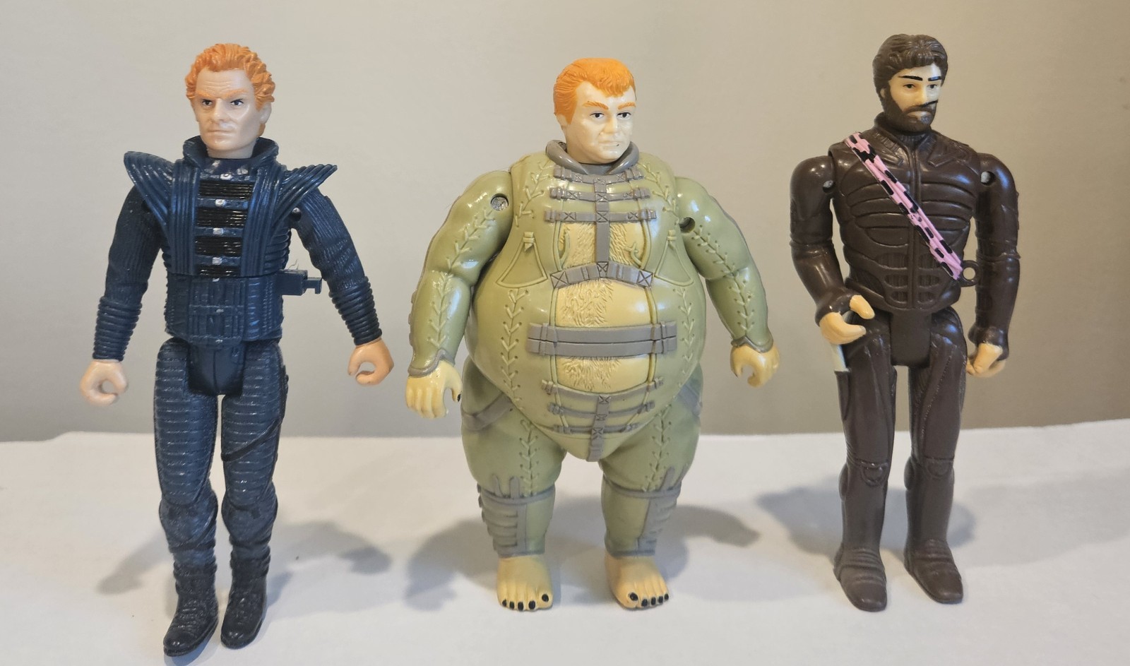 3 1984 LJN Original DUNE Action Figures Sting Baron Harkonnen Stilger NOS