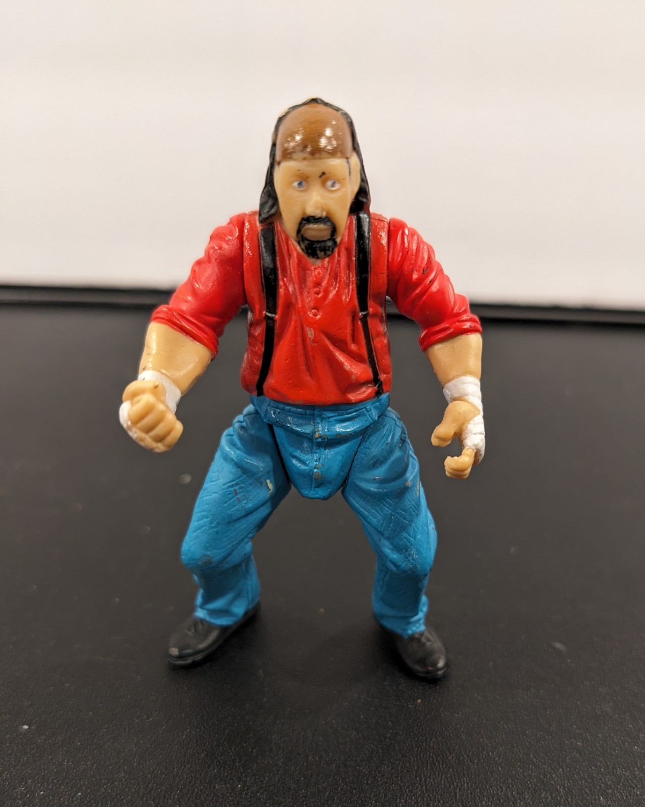 WWF JAKKS Micro Mini 3in Chainsaw Charlie Terry Funk Figure WWE 1998 ECW