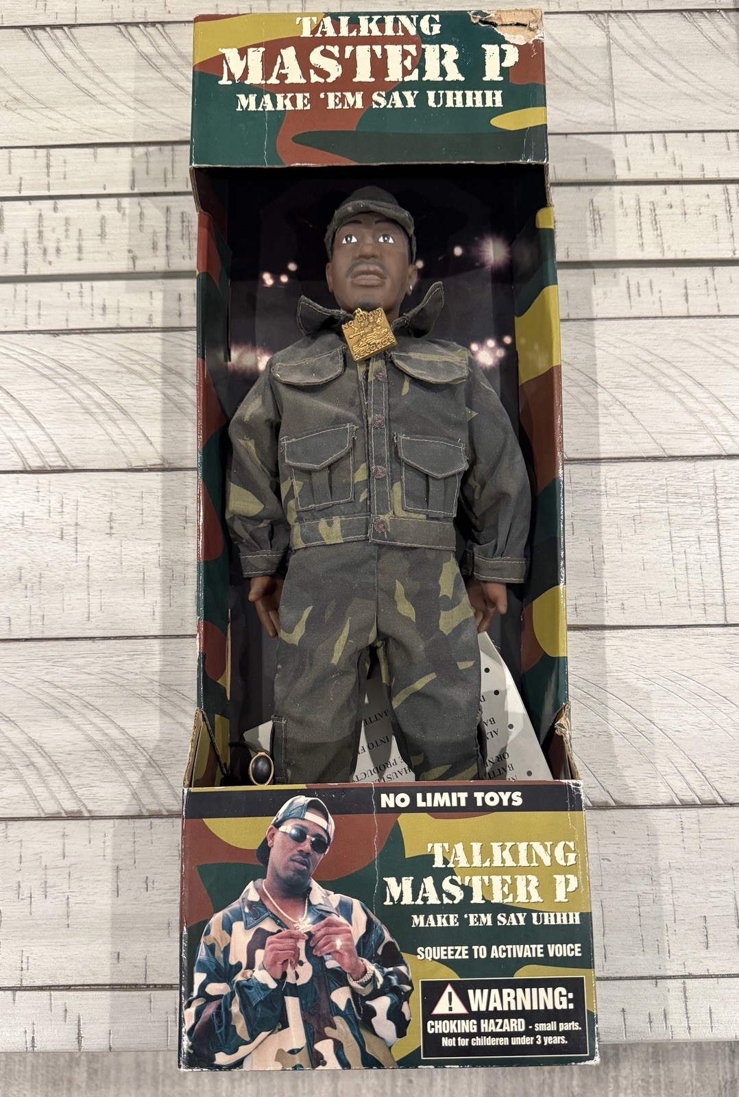 16&Prime; No Limit Toys Talking Master P Doll COMPLETE w/Original Box