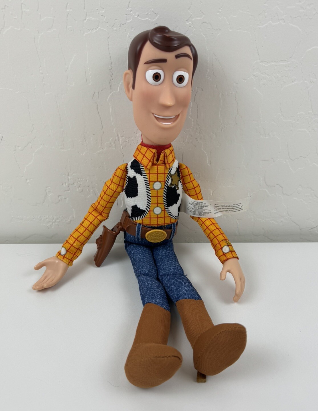 Disney Pixar Toy Story 15&Prime; Woody Push Belly, Bullseye, Slinky & Forky *Read