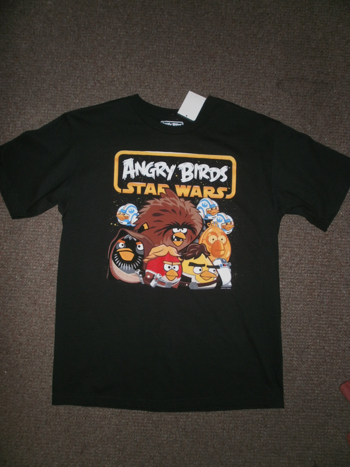 ANGRYBIRDS STAR WARS BLACK T SHIRT FIFTH SUN
