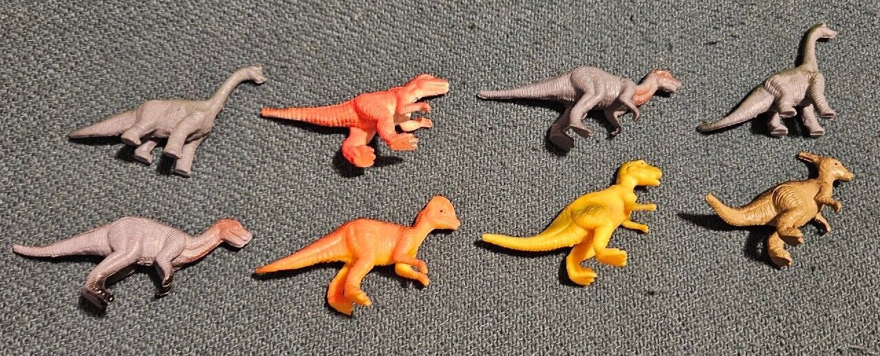 Dinosaur Toy Lot 6 1.5 Inches Dinosaurs