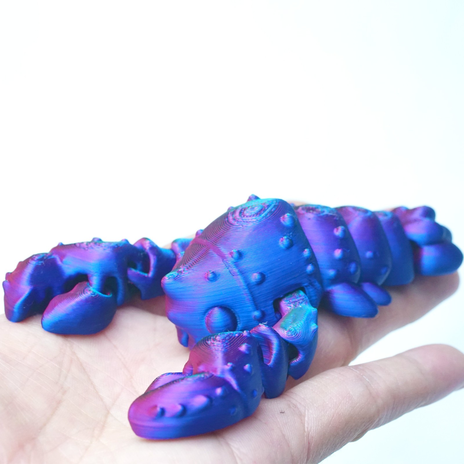 3D Printed Crayfish Model,Articulated Animals Figure,Fidget Toys Home Decor