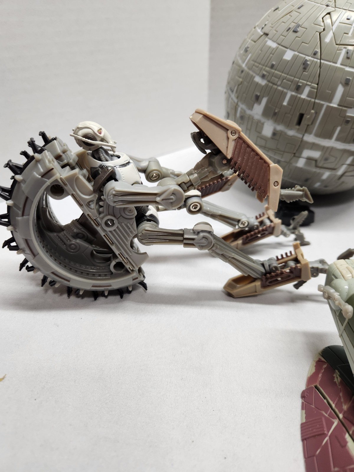 Hasbro Star Wars Transformers Lot Darth Vader Death Star General Grievous Slave