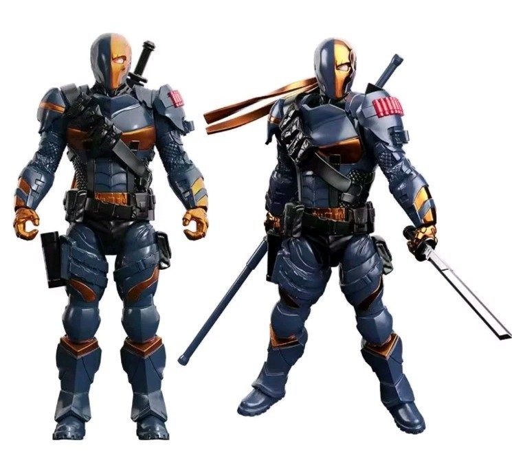 F5 Batman Arkham Knight Deathstroke figure Model Kit 3.75&Prime; tall No Box