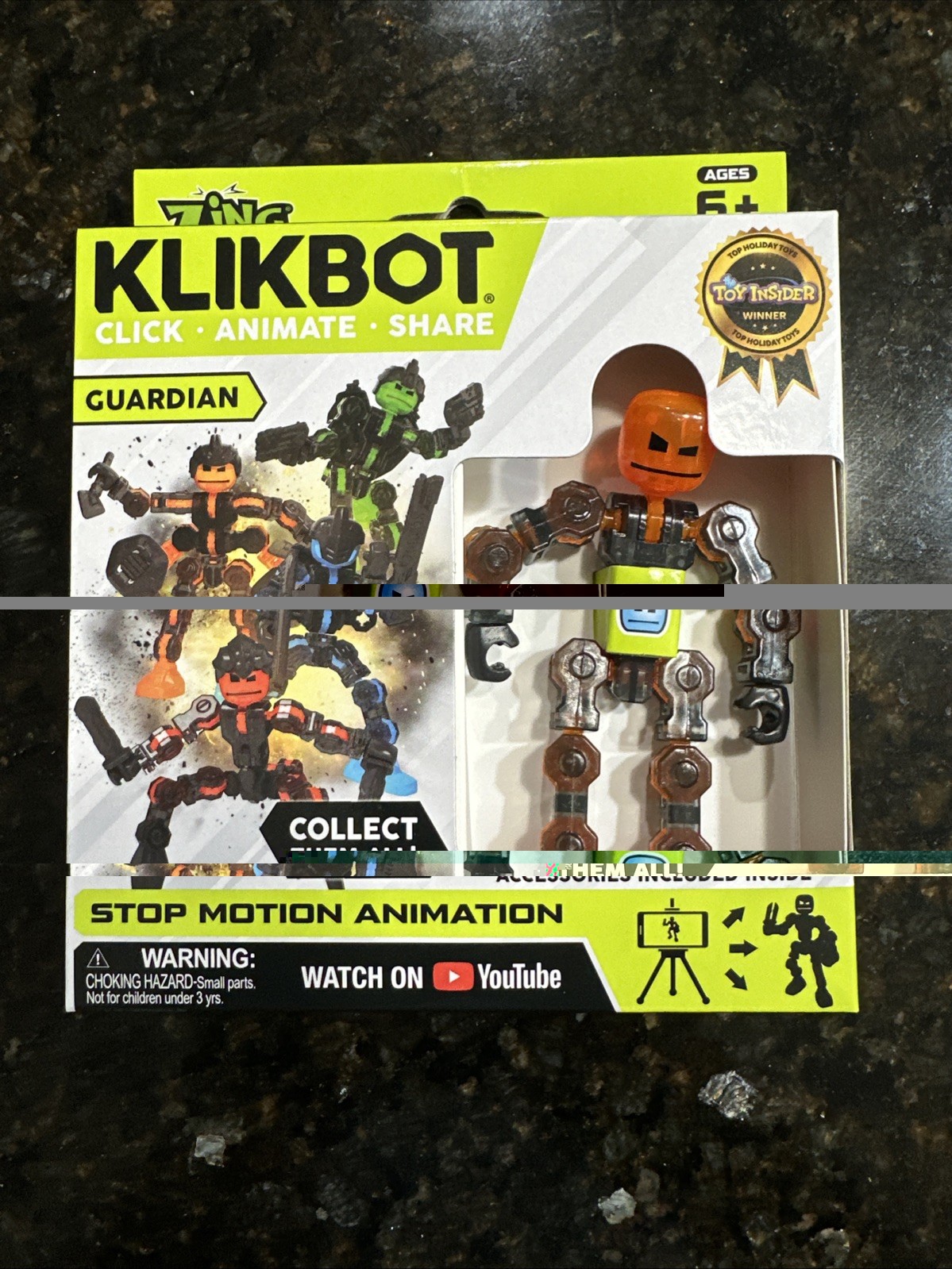 Klikbot Stop Motion Animation Figure – Guardian – Sabre – Zing – Articulated
