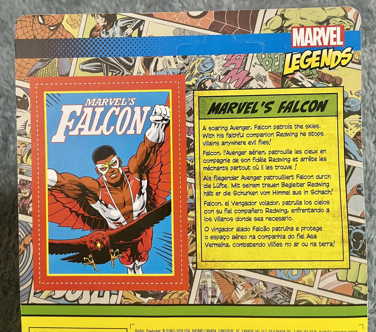 Marvel Legends FALCON Retro 3.75&Prime; Action Figure Hasbro Kenner New 2022 Unpunched