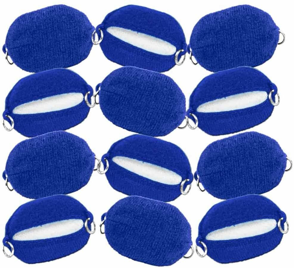 Set of 12 Blue Cloth Turnbuckles for Figures Toy Company Wrestling Ring