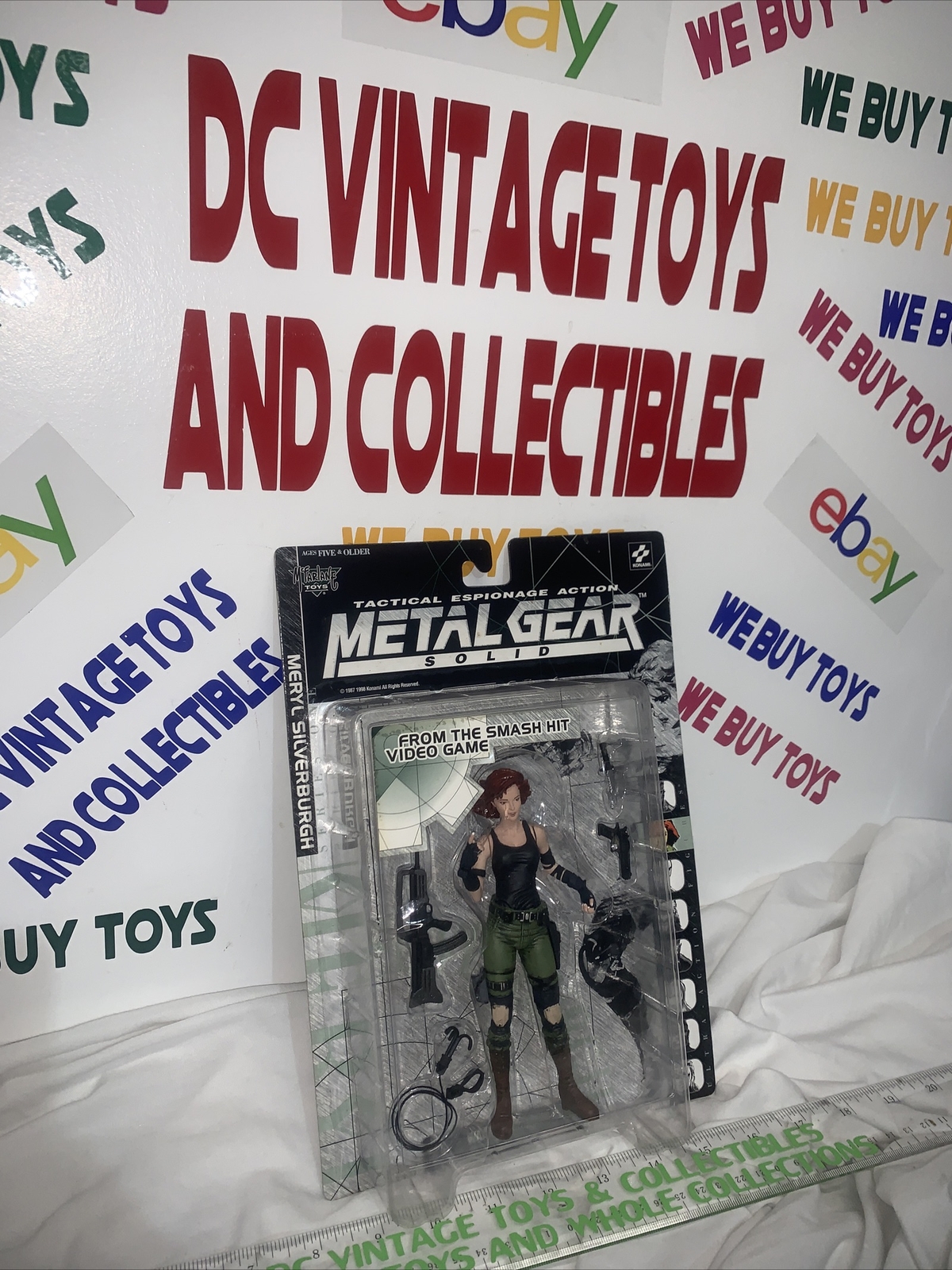 McFarlane Toys Metal Gear Solid Meryl Silverburgh Action Figure Sealed Vintage